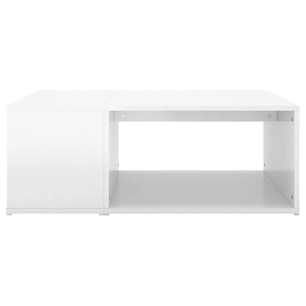 Mesa de Centro Chique - Branco Brilhante - Design Moderno