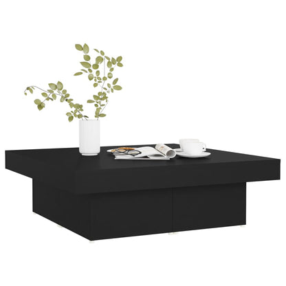 Mesa de centro 90x90x28 cm contraplacado preto