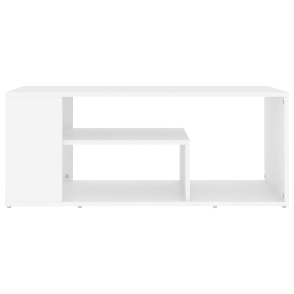 Mesa de centro 100x50x40 cm contraplacado branco