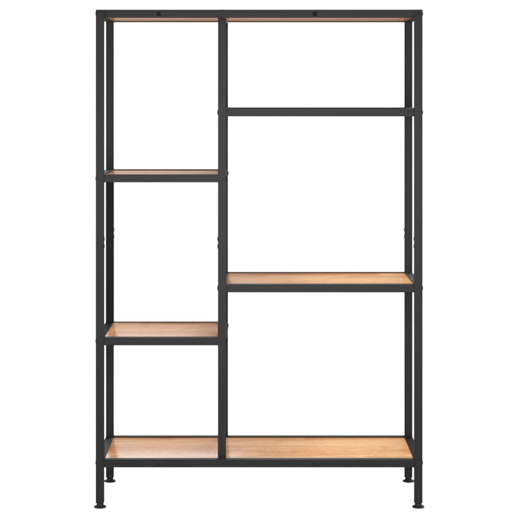 Estante 80x30x120 cm aço e derivados de madeira