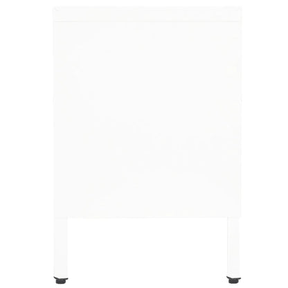 Móvel de TV 90x30x44 cm vidro e aço branco