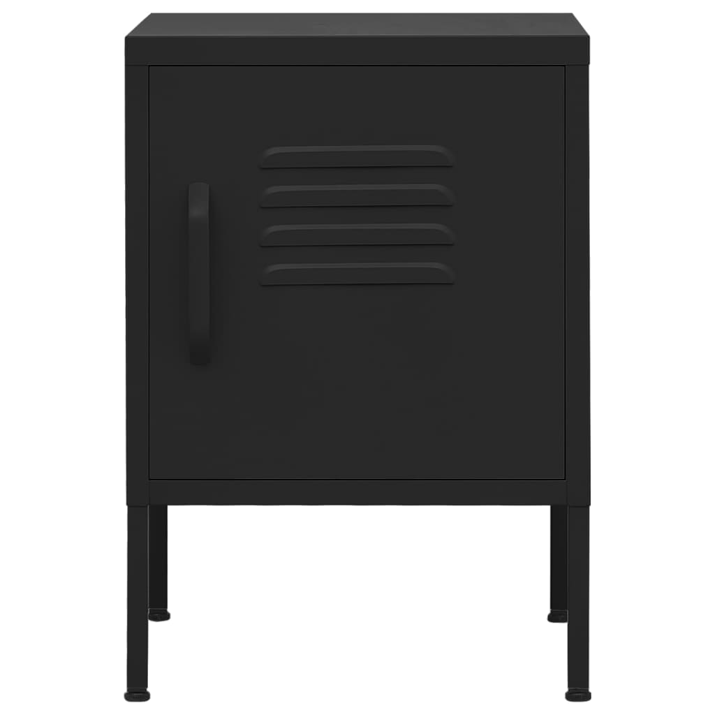 Mesa de cabeceira 35x35x51 cm aço preto