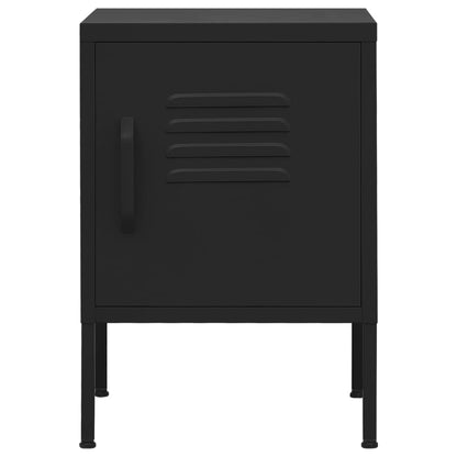 Mesa de cabeceira 35x35x51 cm aço preto