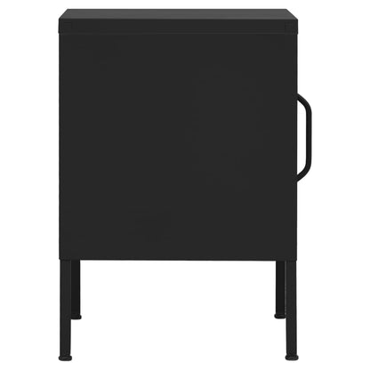 Mesa de cabeceira 35x35x51 cm aço preto