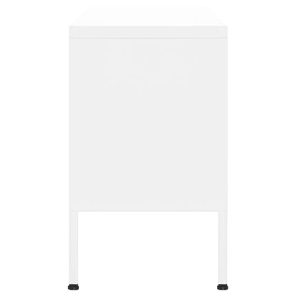 Móvel de TV aço 105x35x50 cm branco