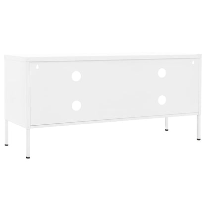 Móvel de TV aço 105x35x50 cm branco