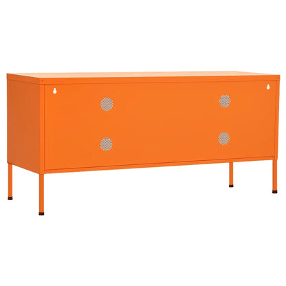 Móvel de TV aço 105x35x50 cm laranja