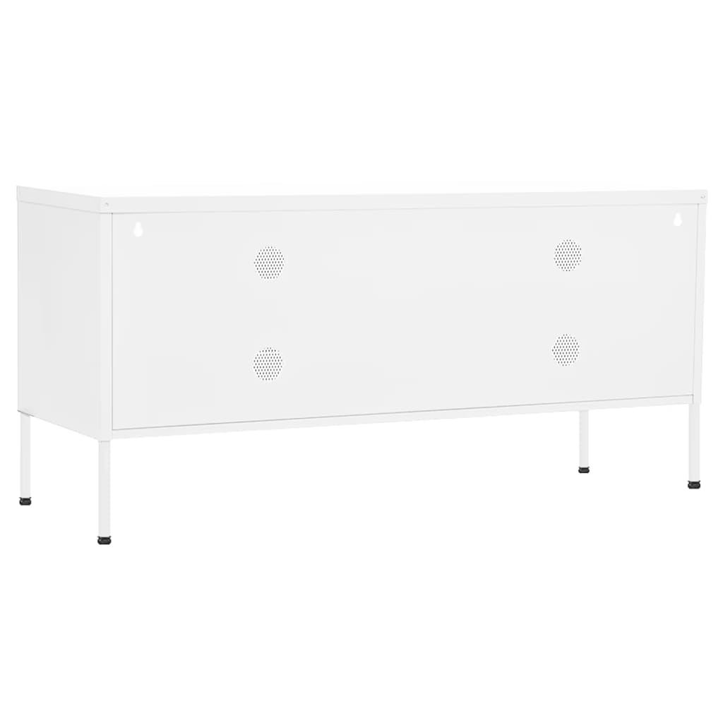 Móvel de TV aço 105x35x50 cm branco