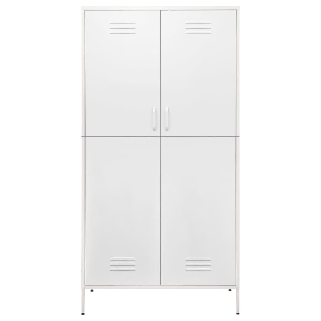 Roupeiro 90x50x180 cm aço branco