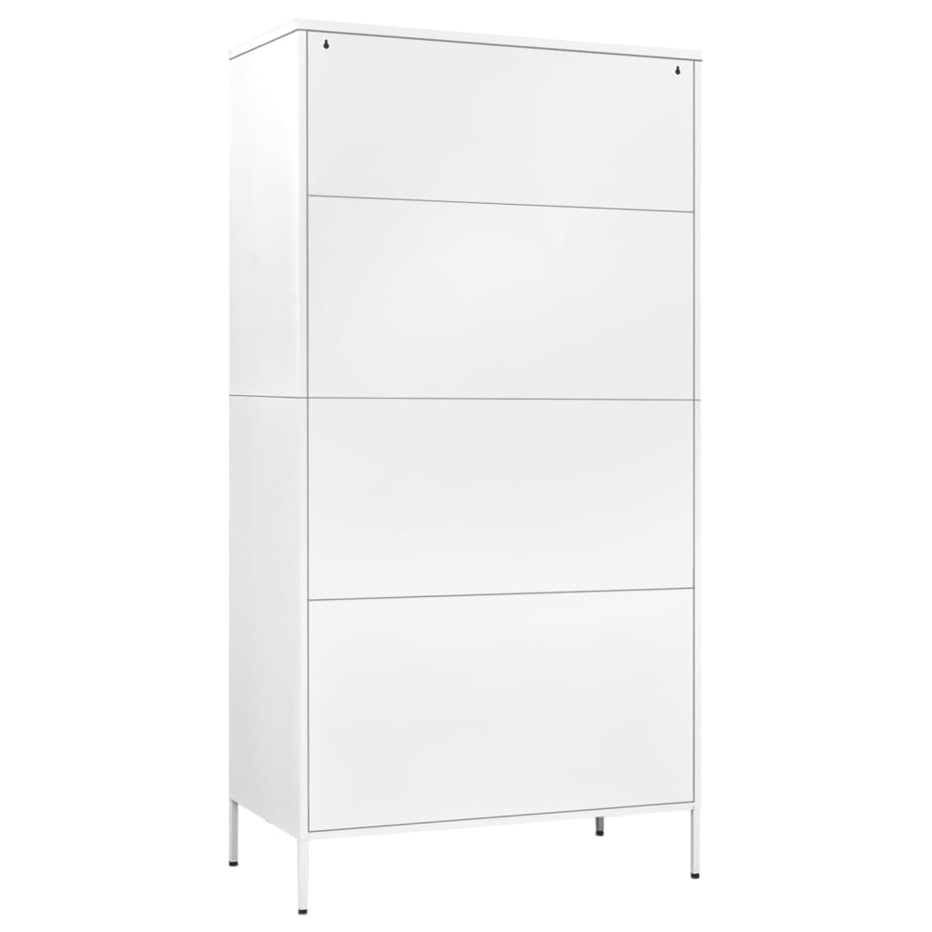 Roupeiro 90x50x180 cm aço branco