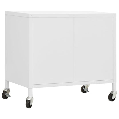 Armário de arrumação aço 60x35x56 cm branco