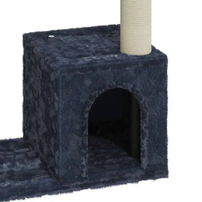 Árvore p/ gatos c/ postes arranhadores sisal 70 cm cinza-escuro