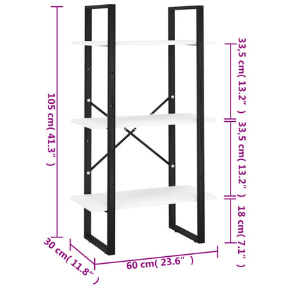 Unidade de prateleiras 60x30x105 cm contraplacado