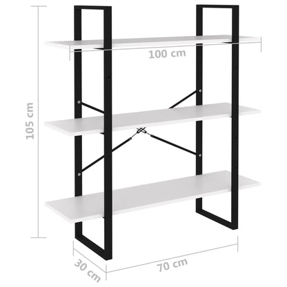 Estante 100x30x105 cm contraplacado branco