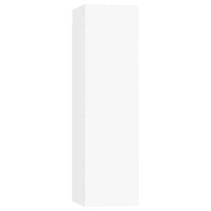 Móveis de TV 4 pcs 30,5x30x110 cm contraplacado branco