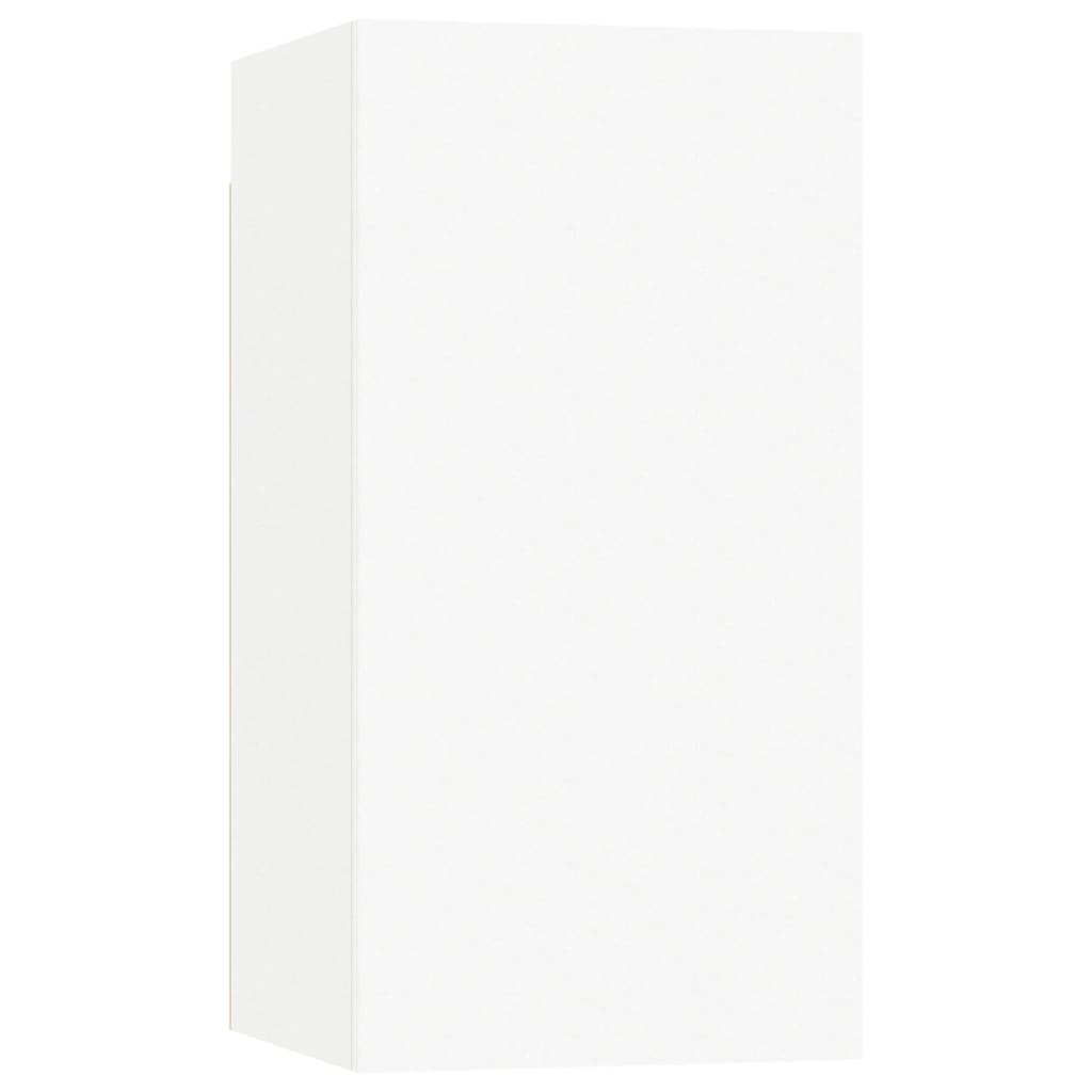 Móveis de TV 7 pcs 30,5x30x60 cm contraplacado branco