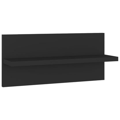 Estantes de parede 4 pcs 40x11,5x18 cm contraplacado preto