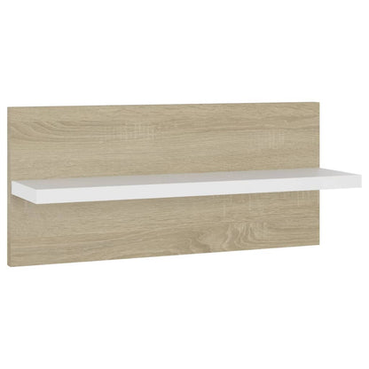 Estantes de parede 4 pcs 40x11,5x18 cm branco/carvalho sonoma