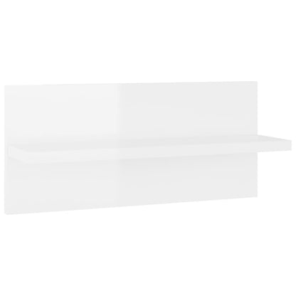 Estantes de parede 4 pcs 40x11,5x18 cm branco brilhante