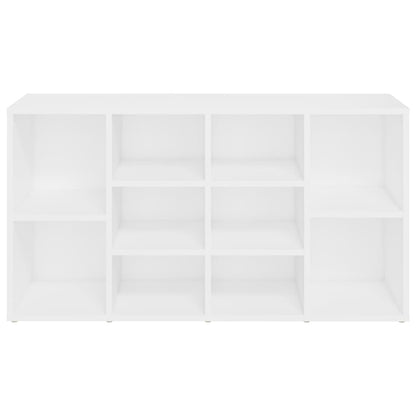 Sapateira Inga com Banco - Com 10 Prateleiras - Cor Branco - 103x30x54,5 cm - Em Aglomerado