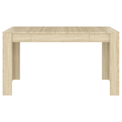 Mesa de Jantar Lunes de 140cm - Carvalho - Design Moderno