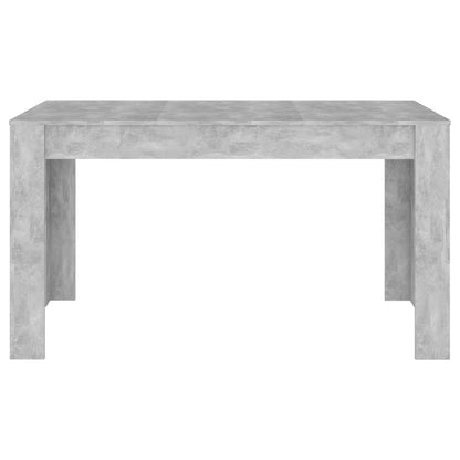 Mesa de jantar 140x74,5x76 cm contraplacado cinzento cimento