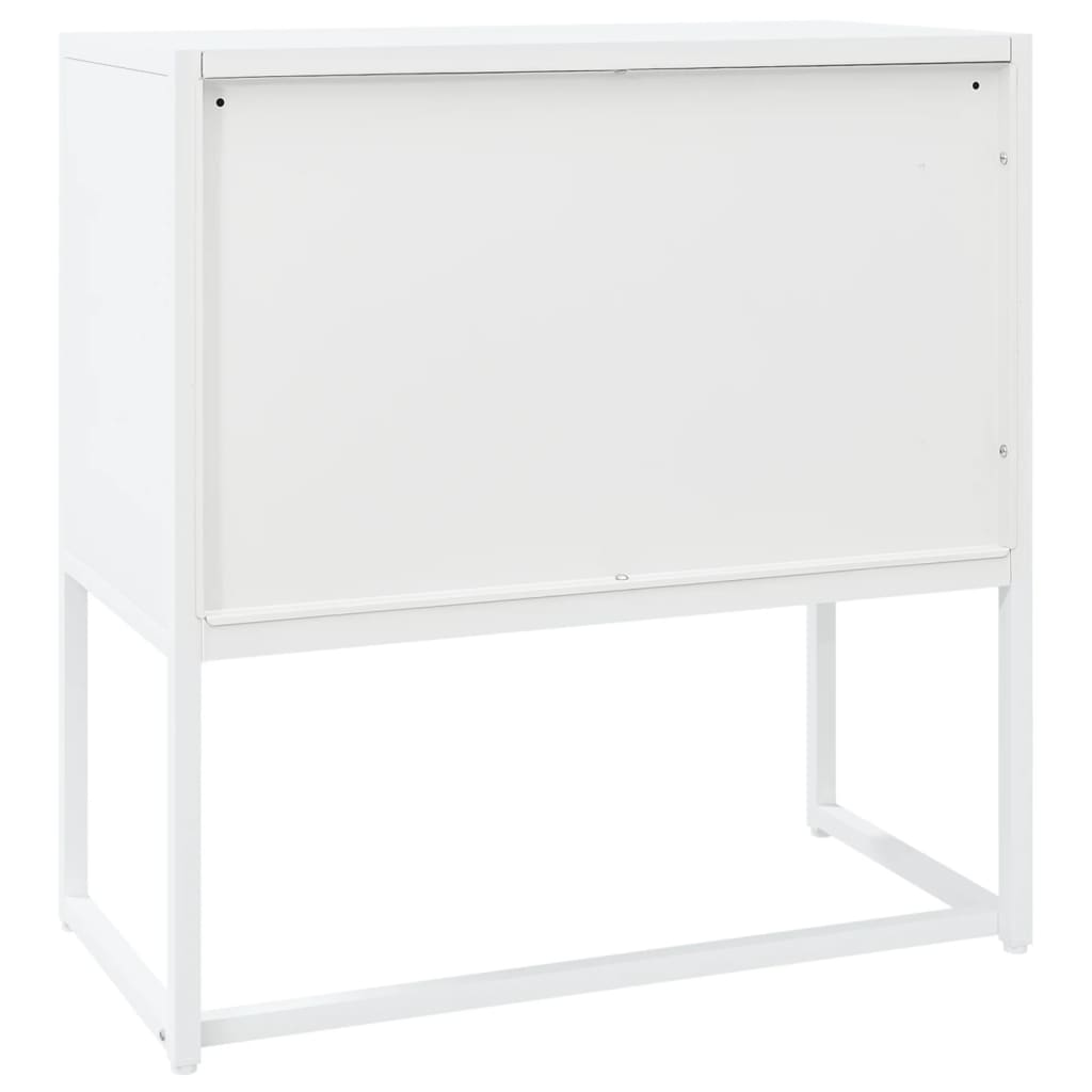 Aparador 75x35x75 cm aço branco