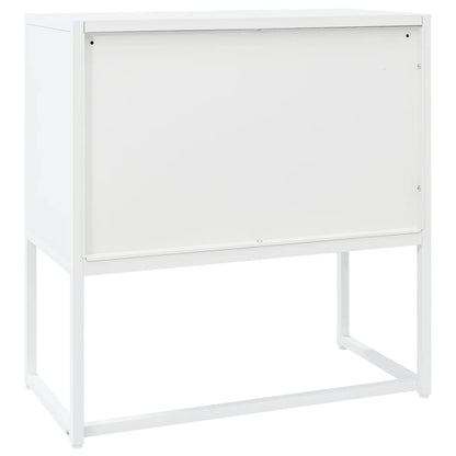 Aparador 75x35x75 cm aço branco