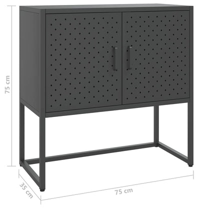 Aparador 75x35x75 cm aço antracite