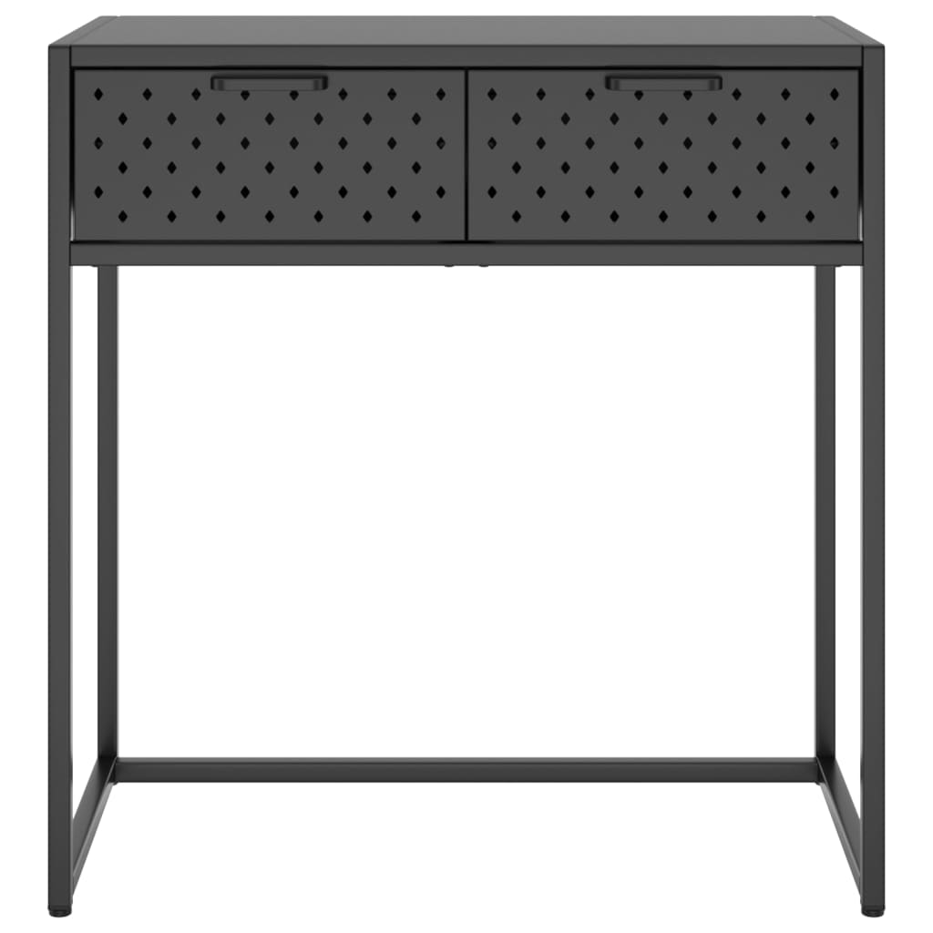 Mesa consola 72x35x75 cm aço antracite