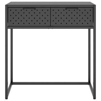 Mesa consola 72x35x75 cm aço antracite