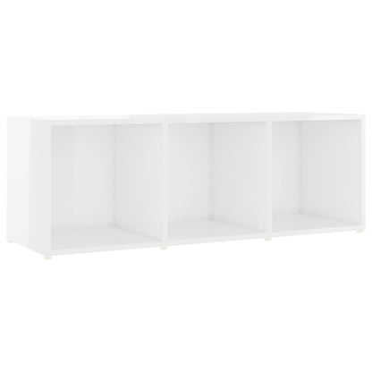 Móveis de TV 4 pcs 107x35x37 cm contraplacado branco brilhante