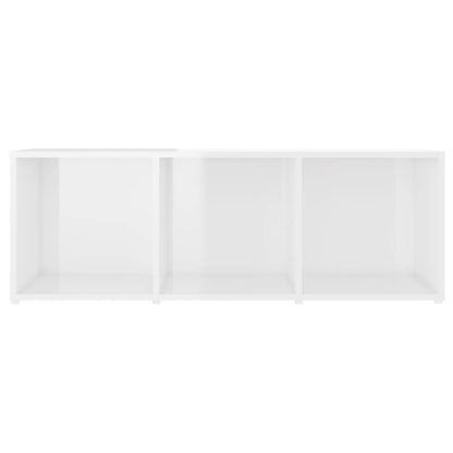 Móveis de TV 4 pcs 107x35x37 cm contraplacado branco brilhante