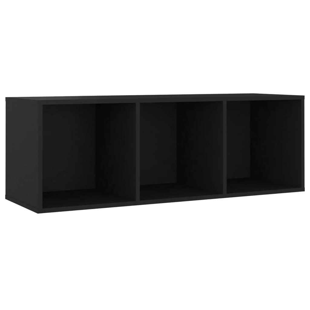 3 pcs conjunto de móveis de TV contraplacado preto