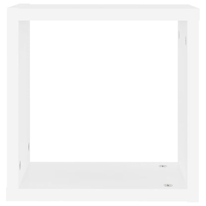 Prateleiras de parede em forma de cubo 4 pcs 30x15x30cm branco