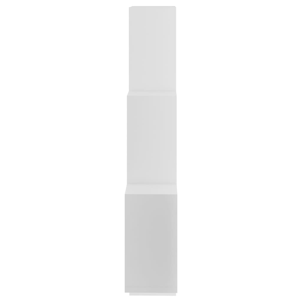 Estante de parede cúbica 78x15x93 cm contraplacado branco