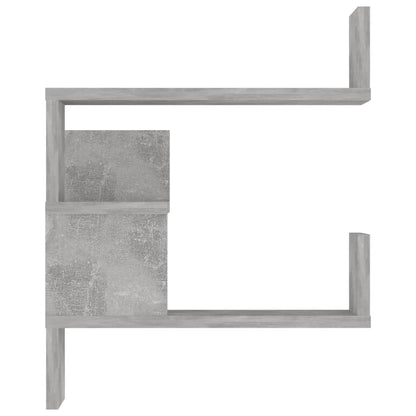 Estantes canto p/ parede 2pcs 40x40x50cm contrap. cinza cimento