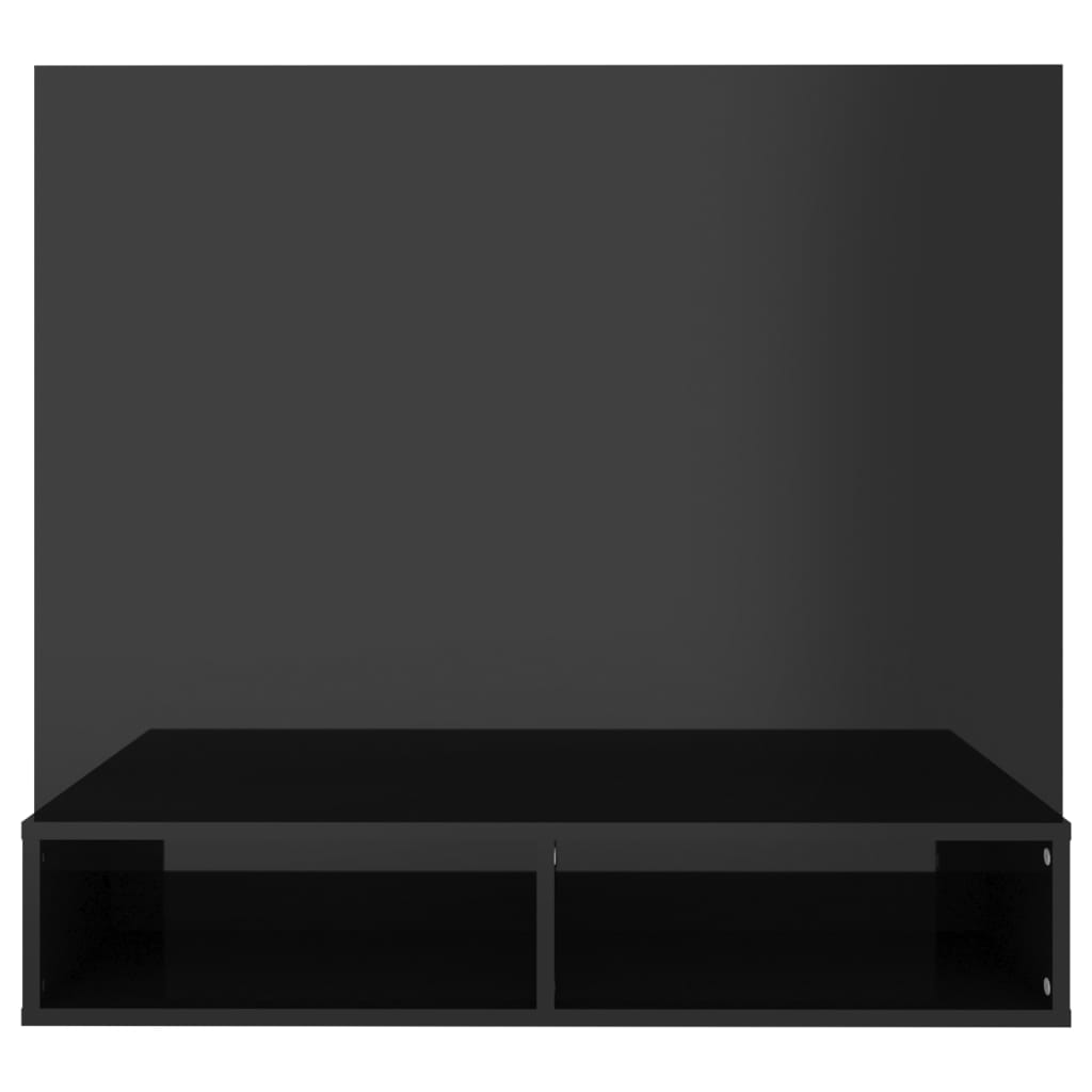 Móvel de TV de Parede Lisboa de 102 cm - Preto Brilhante - Design Moderno