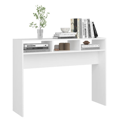 Mesa consola 105x30x80 cm contraplacado branco