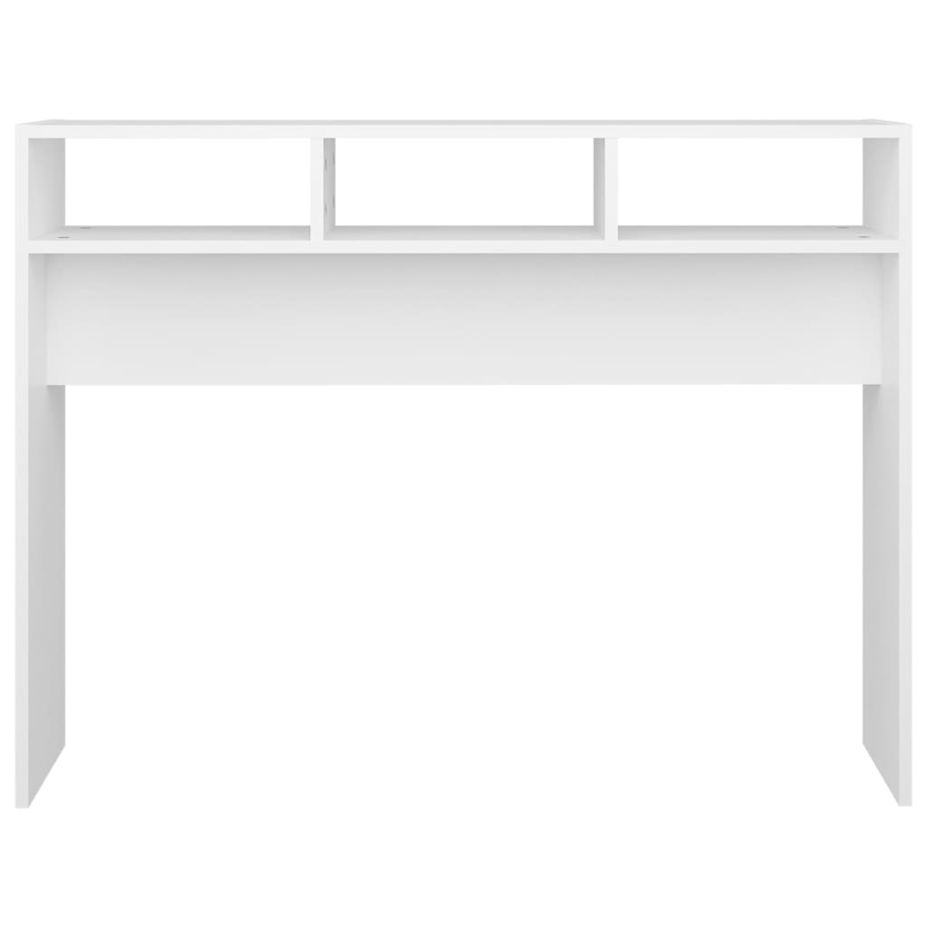 Mesa consola 105x30x80 cm contraplacado branco