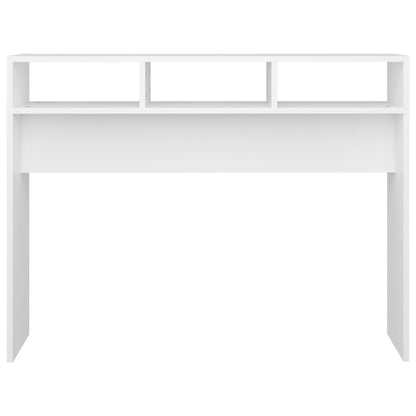 Mesa consola 105x30x80 cm contraplacado branco