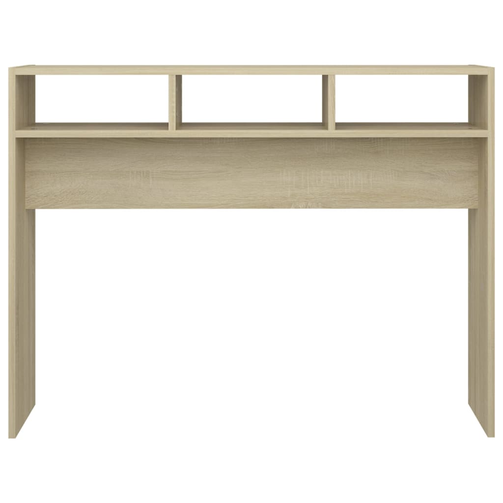 Mesa consola 105x30x80 cm derivados de madeira carvalho sonoma