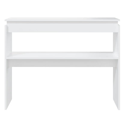 Consola de Entrada Cosima - 102 x 30 x 80 cm - Cor Branco - Contraplacado - Design Minimalista