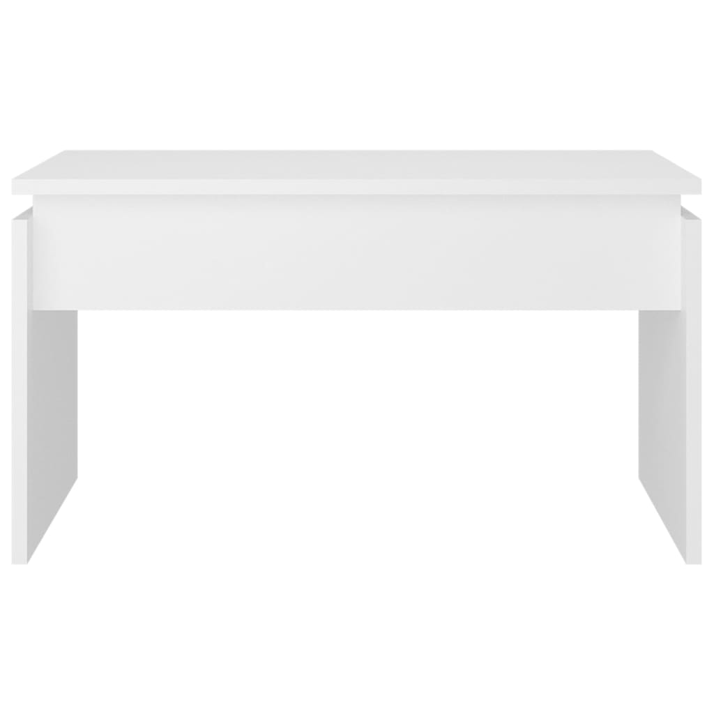 Mesa de centro 68x50x38 cm contraplacado branco