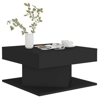 Mesa de centro 57x57x30 cm contraplacado preto