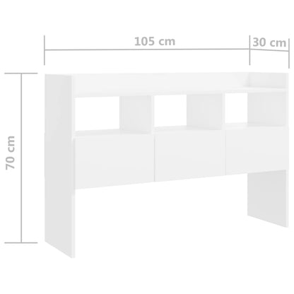 Aparador 105x30x70 cm contraplacado branco