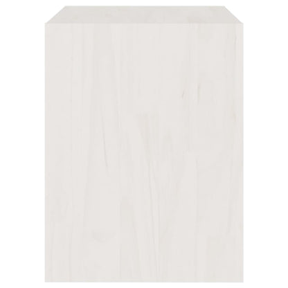 Mesas de cabeceira 2 pcs 40x30,5x40 cm pinho maciço branco