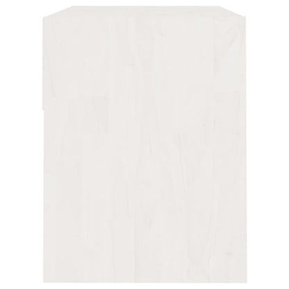 Mesas de cabeceira 2 pcs 40x31x40 cm pinho maciço branco