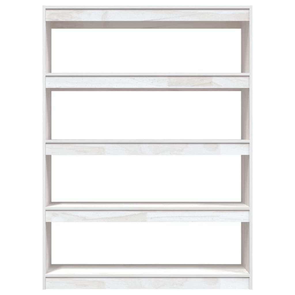 Estante/divisória 100x30x135,5 cm pinho maciço branco