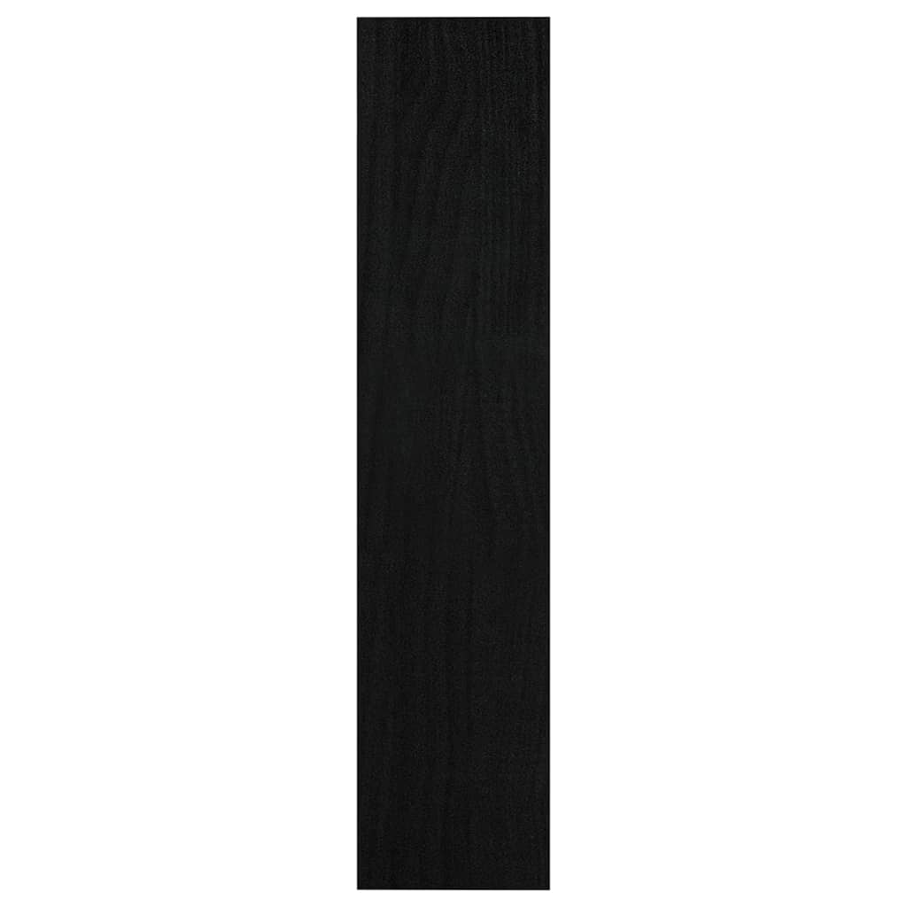 Estante/divisória 100x30x135,5 cm pinho maciço preto